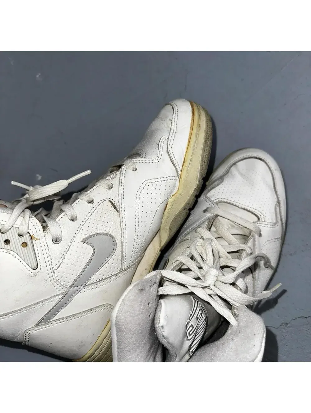 Nike Vintage 1990 Air Delta Force High Great Condition Men’s 8.5 Rare 90s White